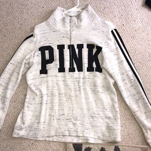 VS Pink half Zip up sweatshirt